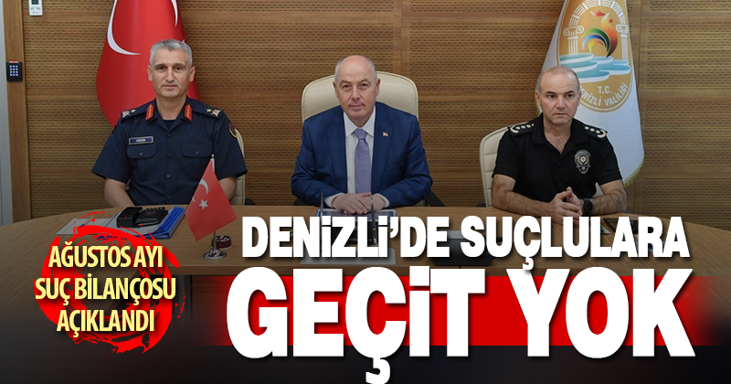 Vali Coşkun, Ağustos ayı asayiş verilerini paylaştı