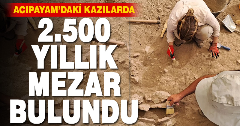 Denizli’de 2500 yıllık mezar gün yüzüne çıkarılıyor