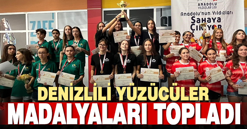 Denizlili yüzücüler Türkiye Şampiyonasında madalyaları topladı
